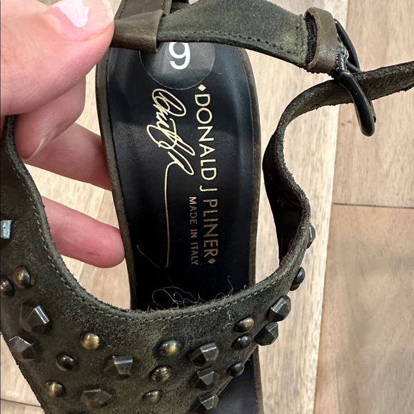Donald J. Pliner Olive Studded Heels sandals - Picture 6 of 7